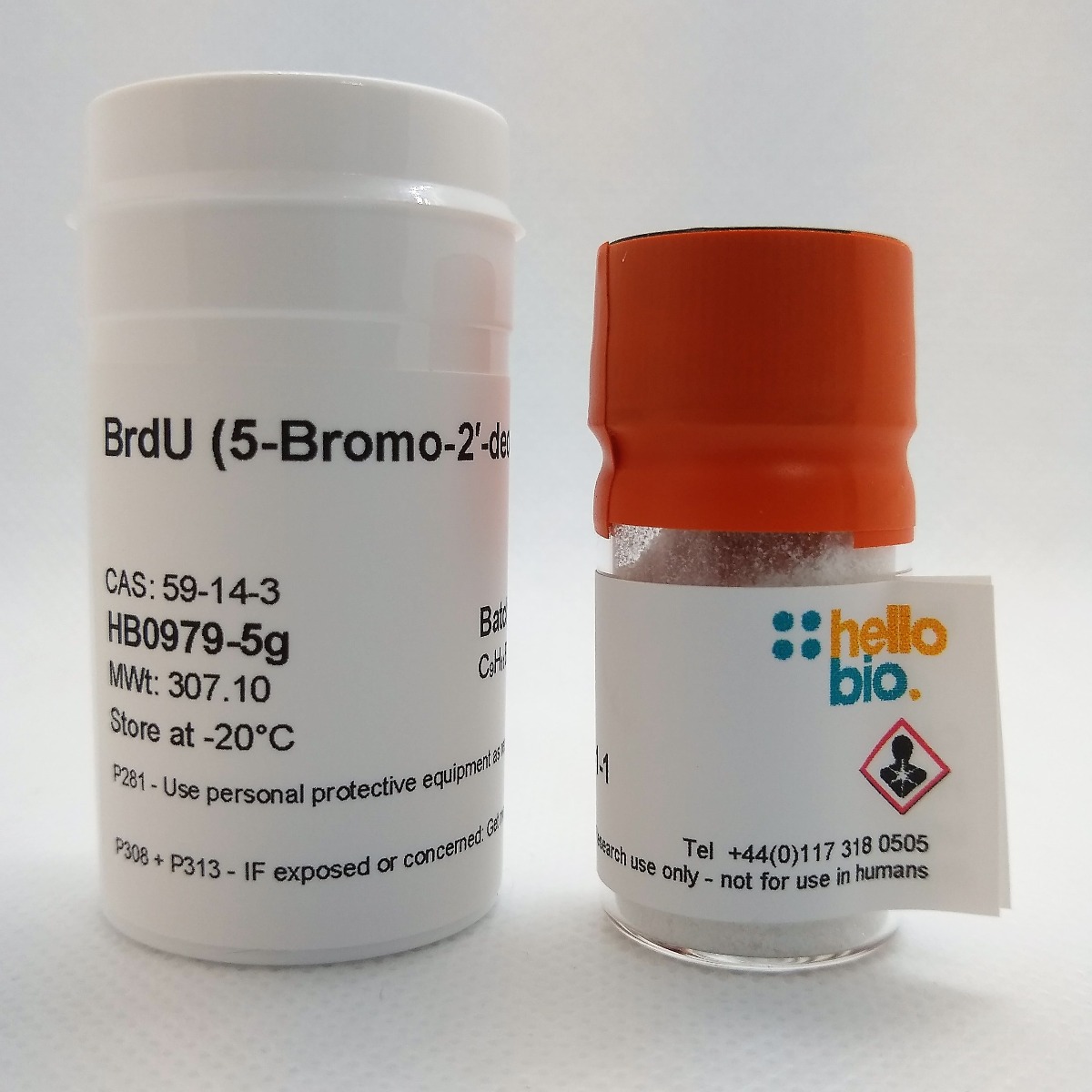 BrdU (5-Bromo-2′-deoxyuridine) product vial image | Hello Bio