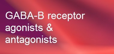 GABA-B receptor agonists, antagonists & modulators GABA-B receptor agonists, antagonists & modulators